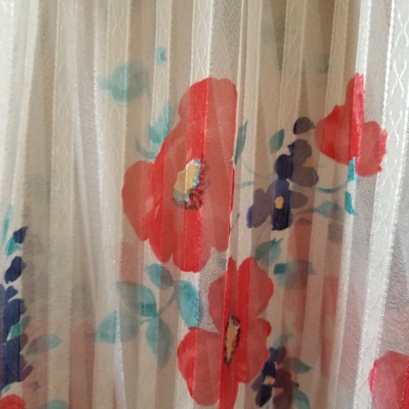 Vintage Laurel Ridge Semi Sheer Floral Print Kimono Top Size 16 - Picture 5 of 7